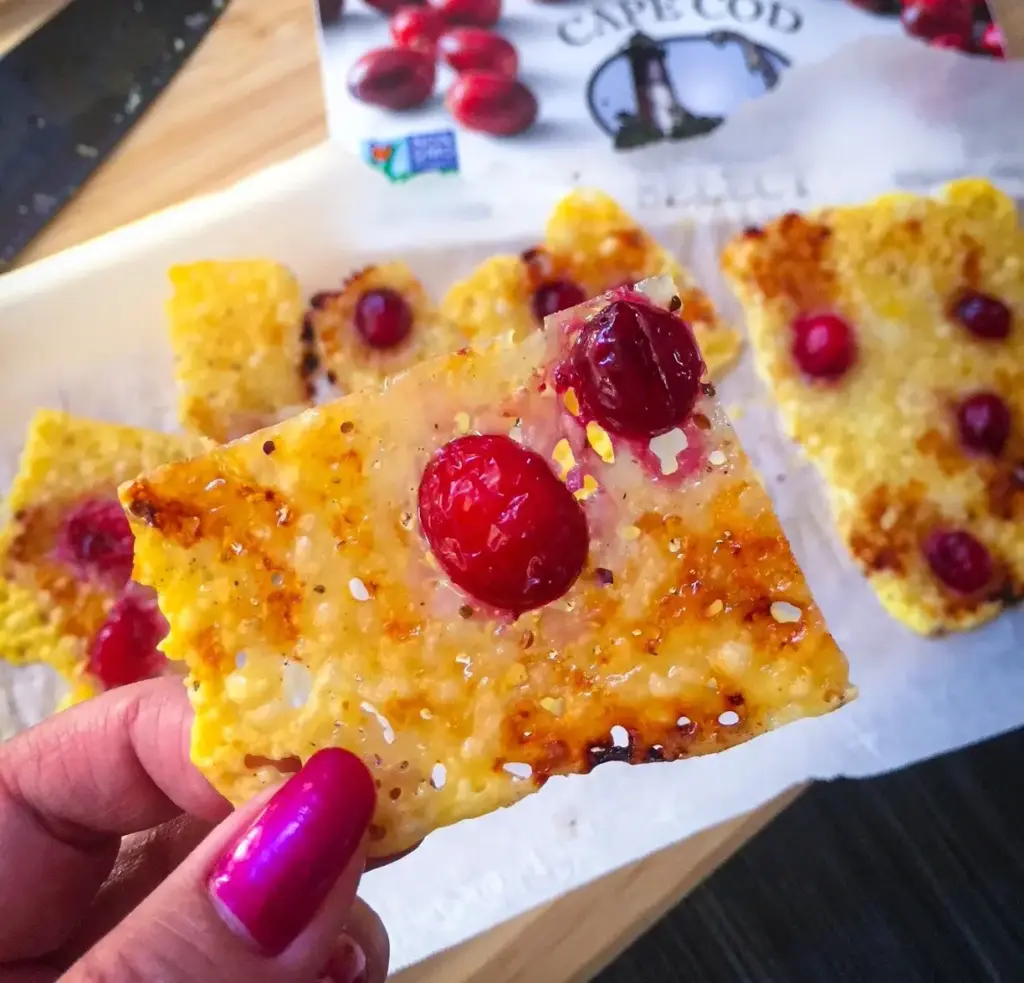 Cranberry Cheese Crisps