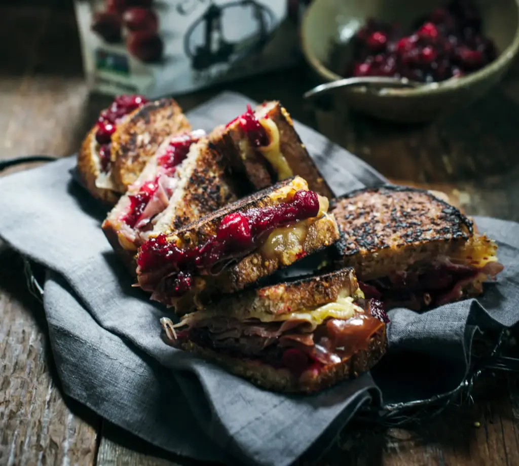 Cranberry Chutney and Prosciutto Grilled Cheese