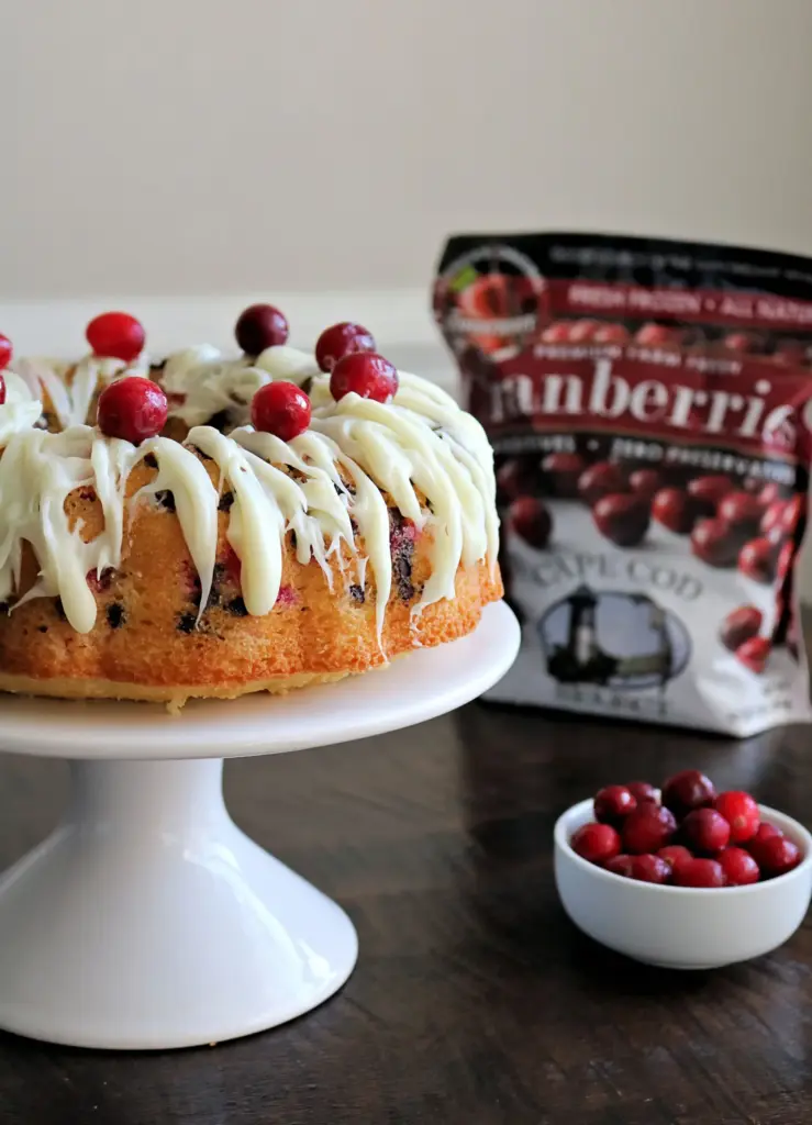 Double Chocolate Cranberry Bundt Cake