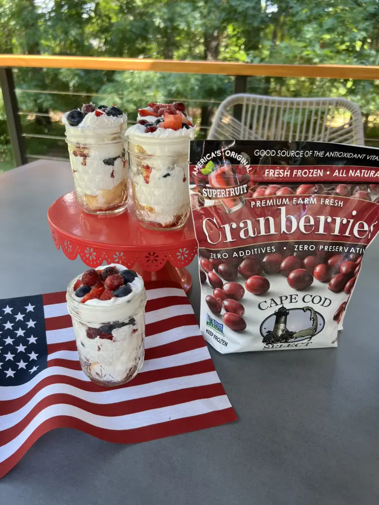Red, White & Blue Dessert Parfait