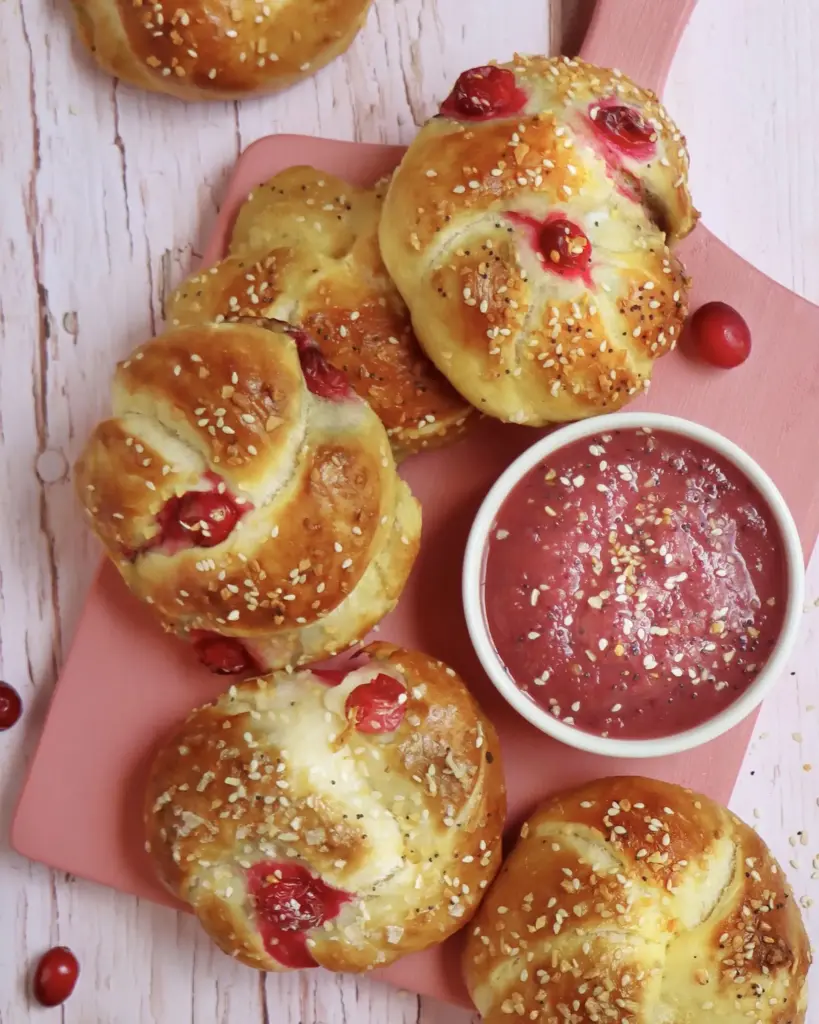 Easy Homemade Pretzels with Frozen Cranberries