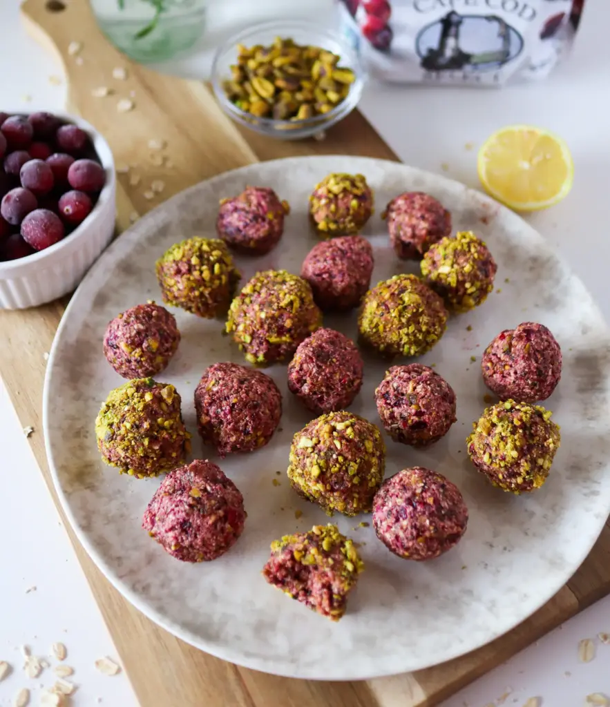 Cranberry Pistachio Energy Balls