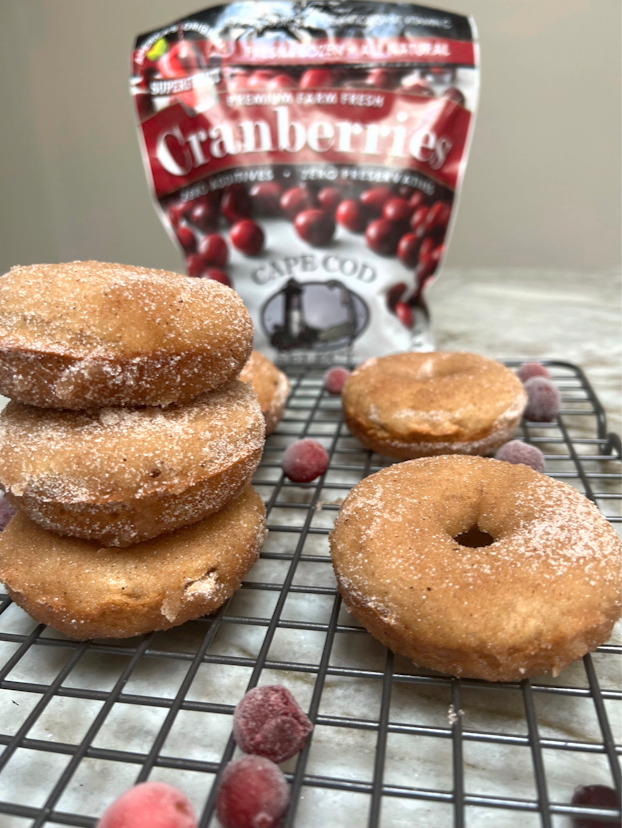 Cranberry Apple Cider Donuts