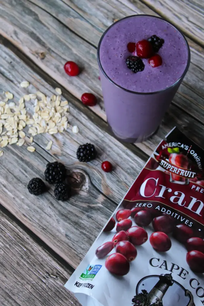 Cranberry & Blackberry Oat Shake