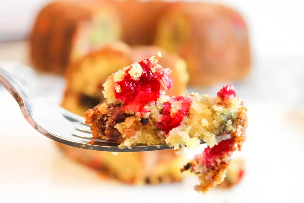 Cranberry Orange Sour Cream Coffee Cake