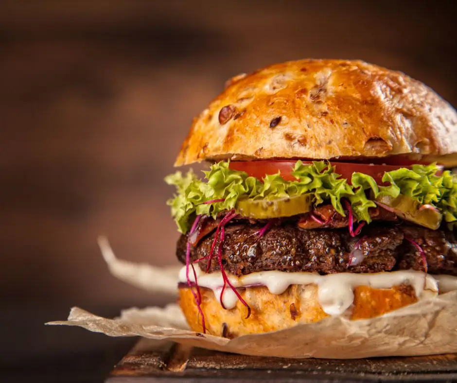 Cranberry Chutney Bacon & Brie Burger