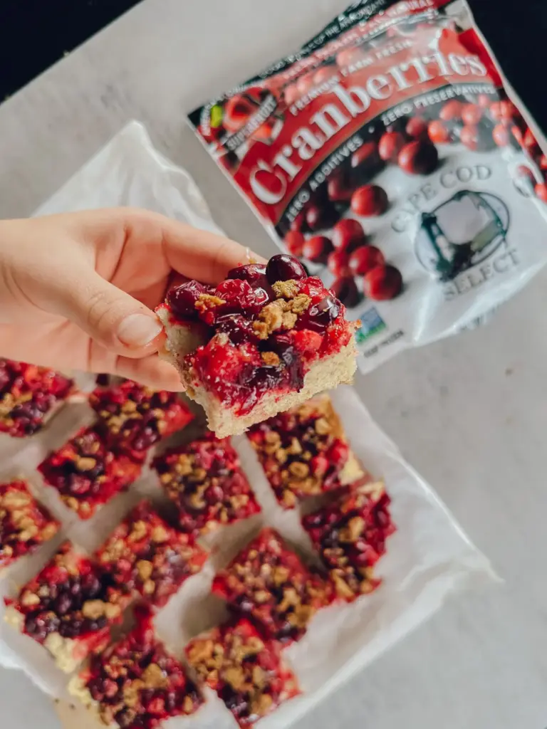 Cranberry Shortbread Bars