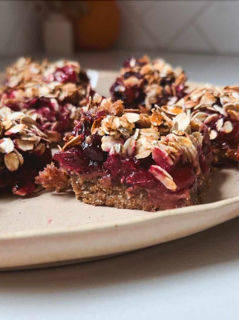 Cranberry Crumble Bars