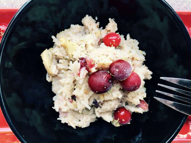Cranberry and Mushroom Risotto in a Bread Maker